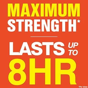 Maximum Strength Delsym Cough Suppressant, Fast Release Caplets, Lasts up to 8 Hour Day or Night, 20 Count 20 Count (Pack of 1) - mex strength