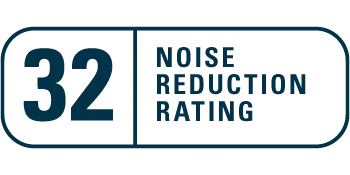 3M Disposable Earplugs, Hearing Protection for Quiet & Sleep, Light Blue, 32 NRR, 80 pairs in resealable package Carton - 32 Noise Reduction Rating