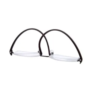 REAVEE 3 Pack Half Frame Reading Glasses Thin Lightweight Reades Spring Hinged with Portable Case,Black Blue Brown 2.0 Black/Blue/Brown 2.0 x - SPRING HINGE