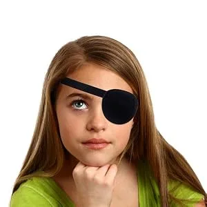 FCAROLYN 3D Eye Patch for Adult and Kid Adjustable Eye Patch (Black) - eye patch