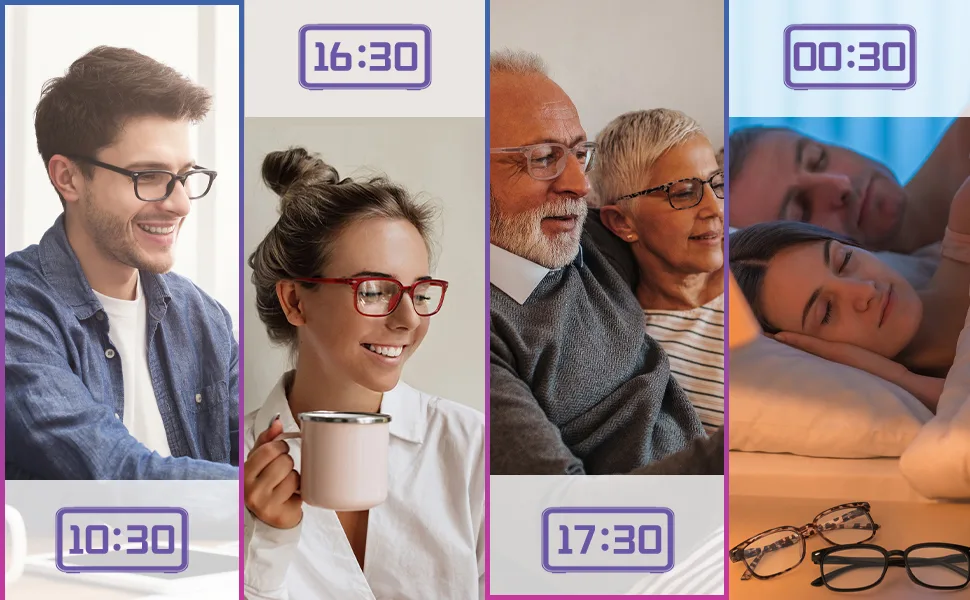 NOVIVON 6 Pack Reading Glasses Blue Light Blocking for Women Men, Lightweight Anti Eyestrain/Glare Computer Readers with Spring Hinge (6 Pack Mix, 2.5) 6 Pack Mix 2.5 x - Blue Ray Blocker Readers