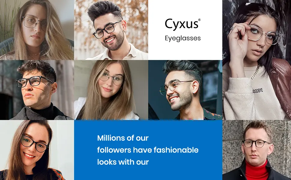 Cyxus Oversized Clear Square Blue Light Glasses Transparent Eyeglasses 06-clear 8108 - covers more than 100 countries and regions around the world