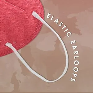 5-Layer Disposable Face Mask Made in USA | Improved Design | 95%+ Filtration Efficiency with Comfortable Ear Loop and Soft to Touch Materials | 10 Units (White) - face mask elastic cover earloop