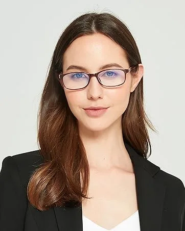 EYEURL 3 Pack Reading Glasses for Men and Women, Rectangular Metal Half Frame Blue Light Blocking Readers Anti Eyestrain 1.25 3 Pack 1.25 x - product information 8