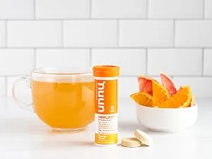 Electrolyte Powder Packets for Rapid Hydration | Nuun Instant (Watermelon, 16 Servings) - Nuun Immunity Orange Citrus