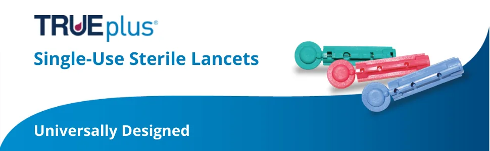 3 x 100ct 30g TRUEplus® Lancets + TRUEplus® Log Book - lancets
