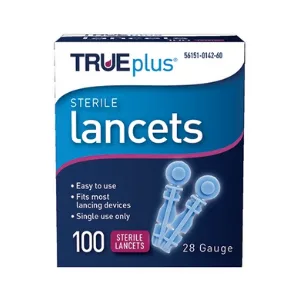 3 x 100ct 30g TRUEplus® Lancets + TRUEplus® Log Book - lancets