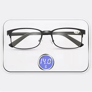 Reading Glasses for Men 4 Pack Mens Readers Comfort Reader Rectangle Metal Stainless Steel Eyeglasses 4-pack Mix Color 2.5 x - lightweight