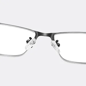 Reading Glasses for Men 4 Pack Mens Readers Comfort Reader Rectangle Metal Stainless Steel Eyeglasses 4-pack Mix Color 2.5 x - nose pads
