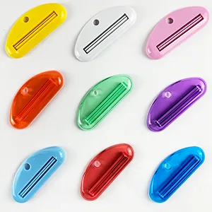 LOKiVE Toothpaste Tube Squeezer Dispenser, 9 Pcs Plastic Tube Squeezer Holder Toothpaste Clips for Saving Toothpaste Facial Cleanser Creams Paint - Saving Toothpaste Facial Cleanser Creams Paint