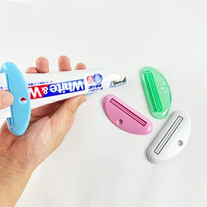 LOKiVE Toothpaste Tube Squeezer Dispenser, 9 Pcs Plastic Tube Squeezer Holder Toothpaste Clips for Saving Toothpaste Facial Cleanser Creams Paint - Toothpaste Clips