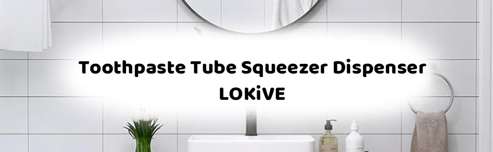 LOKiVE Toothpaste Tube Squeezer Dispenser, 9 Pcs Plastic Tube Squeezer Holder Toothpaste Clips for Saving Toothpaste Facial Cleanser Creams Paint - Toothpaste Tube Squeezer Dispenser