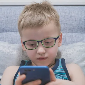 ALWAYSUV 2 Pack Boys Girls Blue Light Blocking Glasses Square Eyeglasses Anti Blue Ray Computer Game Glasses for Kids (Blue+Black) - product information 5