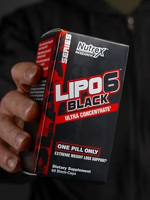 Nutrex Research Lipo-6 Black Ultra Concentrate | Thermogenic Fat Burner Supplement, Increase Weight Loss, Energy & Intense Focus | 120 Diet Pills - lipo6