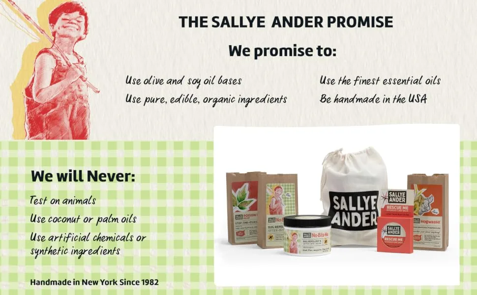 SallyeAnder No Bite Me Bug Repellent 8 Ounce jar 8 Ounce (Pack of 1) - no bite me soap and cream sallye ander