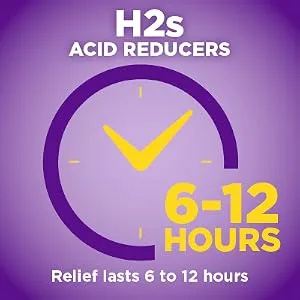 Amazon Basic Care Omeprazole Delayed Release Tablets 20 mg, Acid Reducer, Treats Frequent Heartburn, 42 Count - H2s acid reducers