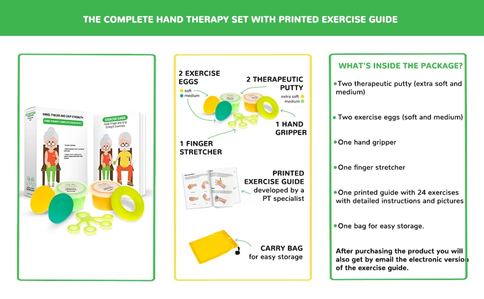 Healthy Seniors Squeeze Balls for Hand Therapy - Perfect for Rheumatoid Arthritis - hand therapy