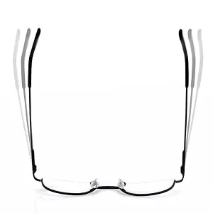 Half Frame Reading Glasses, Half Metal Moon Readers for Women Men 4 Pairs 1.50 (Black,4 Pack) 1.5 x - Embracing slingshot temples