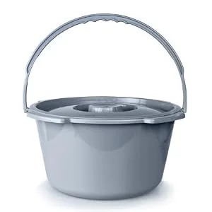 McKesson Commode Replacement Bucket with Handle and Lid, 7.5 qt, 1 Count 1 Count (Pack of 1) - McKesson Replacement Commode Bucket with Lid and Handle