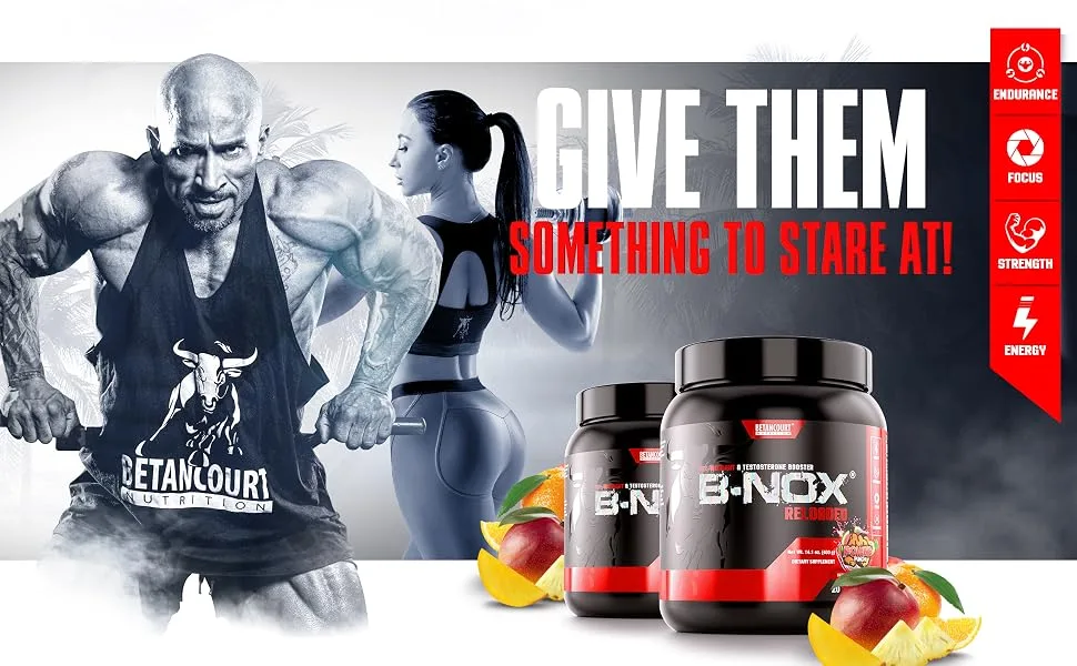Betancourt Nutrition B-NOX Androrush Reloaded Pre-Workout and Testosterone Enhancer | Extra-Energy | Extra-Strength | Concentrated | Power Punch | 14.1 Ounce | 20 Servings - pre-workout