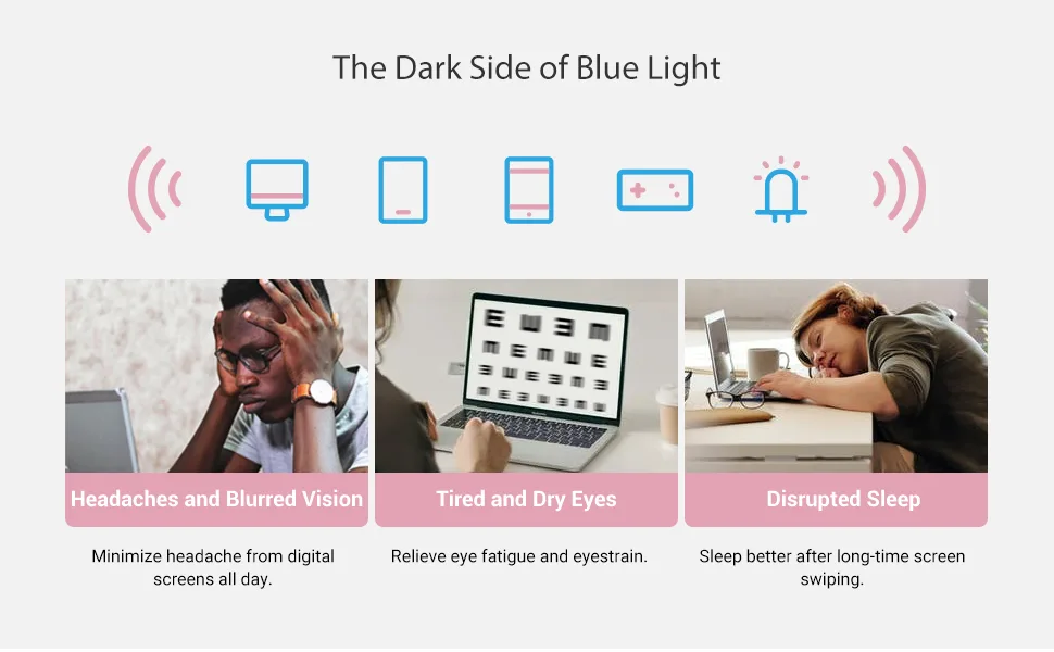 Firmoo Blue Light Blocking Glasses Women/Men, Anti Glare Lens and Light Frame,Computer Glasses for Screens Pink Frame - oversize glasses