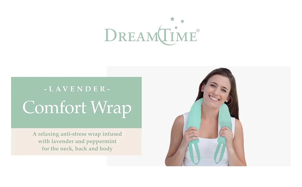 DreamTime Comfort Neck Wrap Soothing Aromatherapy Perfect for Pain Relief Lavender and Peppermint, Green, 1 Count - Comfort Wrap
