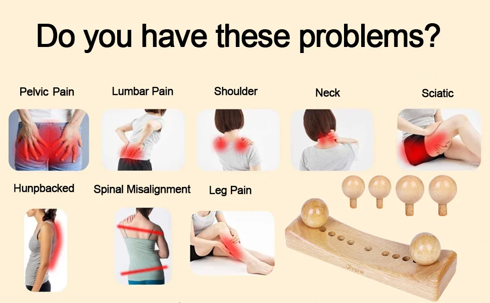 Psoas Muscle Release Tool and Personal Body Massage for Release Back Bain, Trigger Point Physical Therapy with 6 Massage Heads - product information 3
