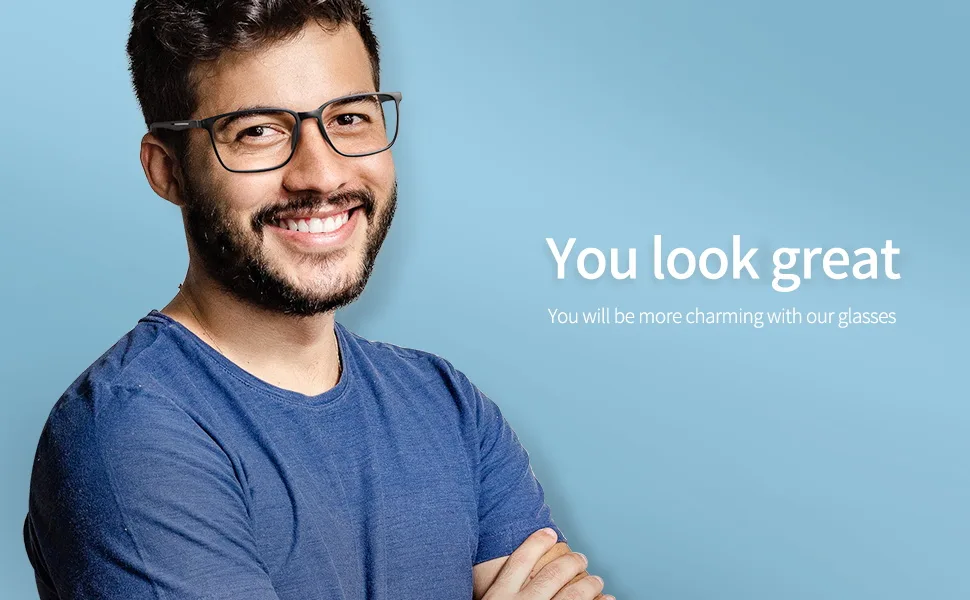BLUEMOKY Blue Light Reading Glasses for Men,Sport Square Frame Readers, Anti Glare Computer Glasses Black 200.0 x - You look great