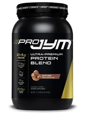 Pro JYM Protein Powder - Egg White, Milk, Whey Protein Isolates & Micellar Casein | JYM Supplement Science | Rocky Road Flavor, 2 lb - product information 2