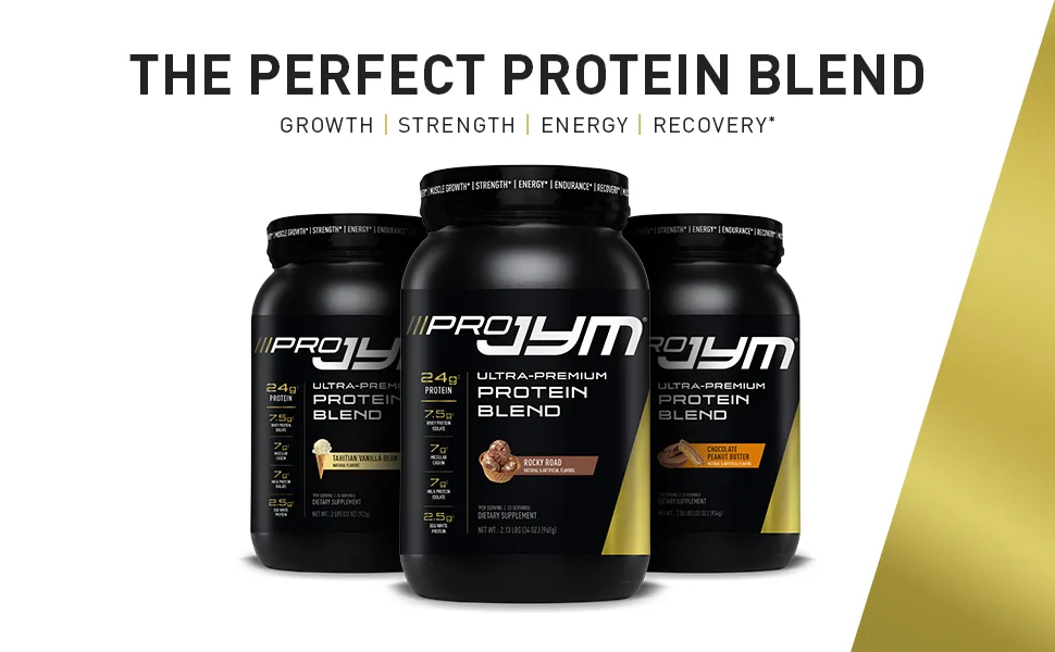 Pro JYM Protein Powder - Egg White, Milk, Whey Protein Isolates & Micellar Casein | JYM Supplement Science | Rocky Road Flavor, 2 lb - Pro JYM