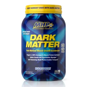 MHP Dark Matter Post Workout, Recovery Accelerator, w/Multi Phase Creatine, Waxy Maize Carbohydrate, 6g EAAs, Blue Raspberry, 20 Servings, 55.04 oz - Dark Matter 300 x 300