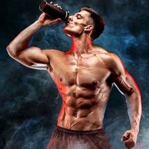 MHP Dark Matter Post Workout, Recovery Accelerator, w/Multi Phase Creatine, Waxy Maize Carbohydrate, 6g EAAs, Blue Raspberry, 20 Servings, 55.04 oz - Drinking