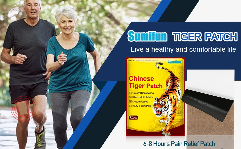 Sumifun 96pcs Tiger Patches Analgesic Plaster Arthritis Joint Back Pain Patch Neck Muscle Shoulders Body Herbal Plaster - Pain Relief Patch