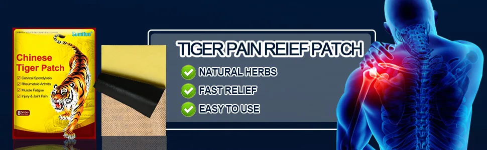 Sumifun 96pcs Tiger Patches Analgesic Plaster Arthritis Joint Back Pain Patch Neck Muscle Shoulders Body Herbal Plaster - Tiger Patch