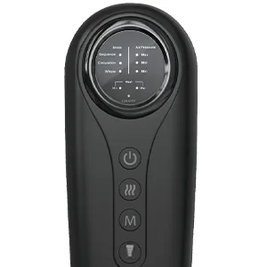 Medcursor Air Compression Leg Massager with Heat, Calf and Foot Massager for Circulation and Fatigue Relief, - 3 Modes, 3 Intensities, Grey - Intuitive handheld controller