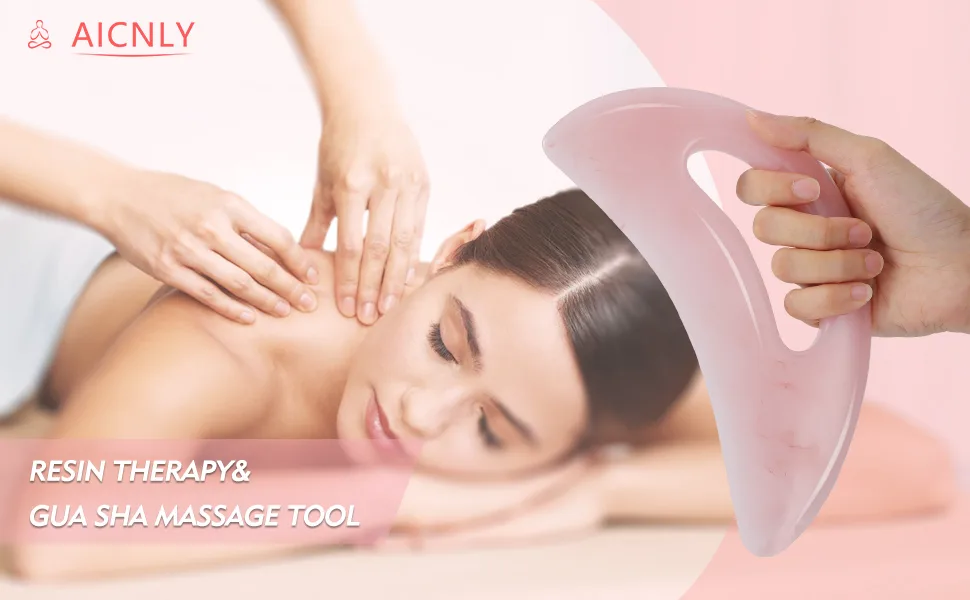 Large gua sha Massage Tool, Lymphatic Drainage Massager,Muscle Scraping Massage Tools,Body Sculpting Anti Cellulite Tools for Man and Women (Pink) - product information 1