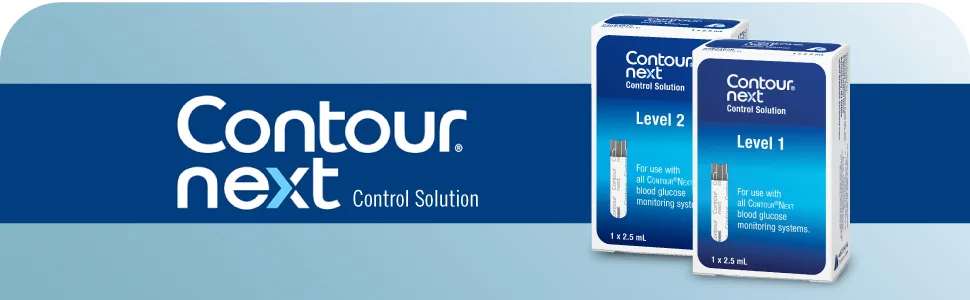 CONTOUR NEXT Control Solution for Glucose Test Meter, Level 1, 2.5mL Bottle - control solution