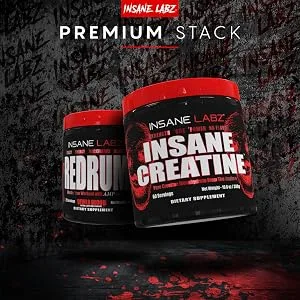 Insane Labz Insane Creatine Monohydrate Powder - Unflavored, Pre Workout, Post Workout, Strength Size Power - 60 Srvgs - insane creatine, creatine monohydrate, creatine, insane labz, on creatine, platinum creatine