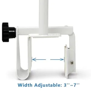 KXT Premium Bathroom Tub Safety Rail for Seniors, Clamp Railing Bath Support Adjustable Shower Hand Grip Handle Assist Grab Bar - Width Adjustable Clamp