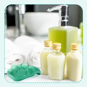 2 Pieces Deep Tissue Massage Tool and Thumb Massager Saver Set Include 1 Green Thumb Protector Tool 1 Palm Urchin Massage Tool Hand Held 4-Legged Massage Knobs for Gentle Point Massage - product information 5