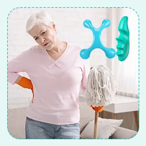 2 Pieces Deep Tissue Massage Tool and Thumb Massager Saver Set Include 1 Green Thumb Protector Tool 1 Palm Urchin Massage Tool Hand Held 4-Legged Massage Knobs for Gentle Point Massage - product information 8