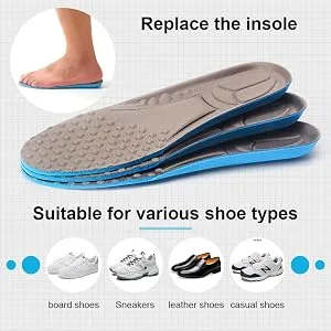 3 Pairs Comfortable Replacement Shoe Insole Inserts, Foot Massage Breathable Shoe Soles Relief Insoles for Working Daily Use Men US 8-11 - product information 3