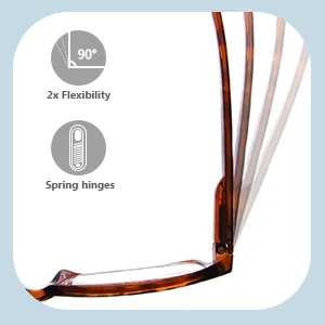 Reading Glasses 5 Pairs Reader Eyeglasses Spring Hinge Glasses Reading Men Women 5 Grey Lens 2.25 x - reading glasses men