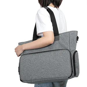 CURMIO Nurse Bag and Tote for Work, Nursing Clinical Bag with Padded Laptop Sleeve Gray - product information 5