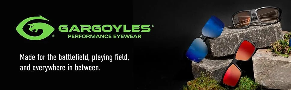Gargoyles Classic Shield Sunglasses For Men Matte Black/Gold - Gargoyles