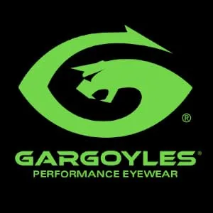 Gargoyles Classic Shield Sunglasses For Men Matte Black/Gold - Gargoyles logo