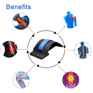 Back Stretcher for Lower Back Pain Relief, Multi-Level Lumbar Support Stretcher Spinal Back Massager, Back Muscle Pain Relief Spine Cracker for Sciatica, Herniated Disc, Scoliosis, Spinal Stenosis - back stretcher