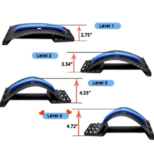 Back Stretcher for Lower Back Pain Relief, Multi-Level Lumbar Support Stretcher Spinal Back Massager, Back Muscle Pain Relief Spine Cracker for Sciatica, Herniated Disc, Scoliosis, Spinal Stenosis - back stretcher