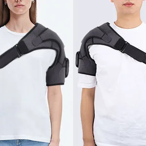 Heated Shoulder Wrap with Vibration, Upgrade Electric Shoulder Heating Pad Massager, Massage Heated Wrap Braces for Left Right Shoulder, 3 Vibration and Temperature Settings, LED Display - product information 6