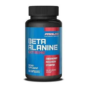 PROLAB Beta Alanine Extreme Capsules w/ Histidine | For Muscle Endurance & Recovery 56-Count - beta alanine